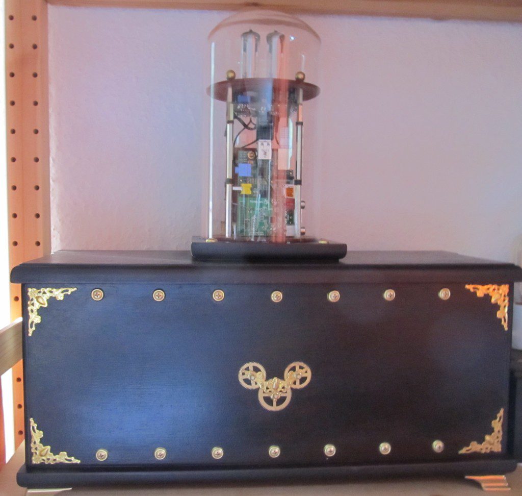 steampunk Raspberry Pi audio player